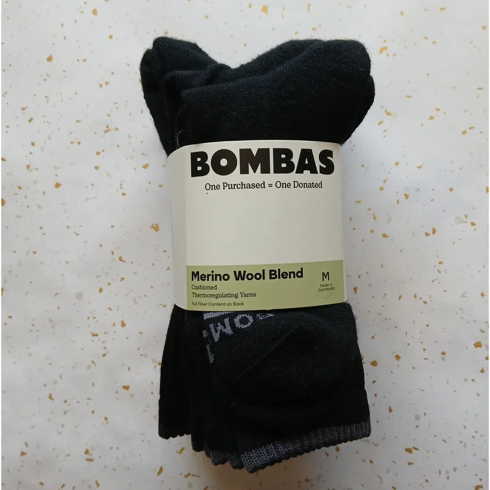 NWT Bombas Women's Merino Wool Blend Calf Sock 4-Pack Size Medium